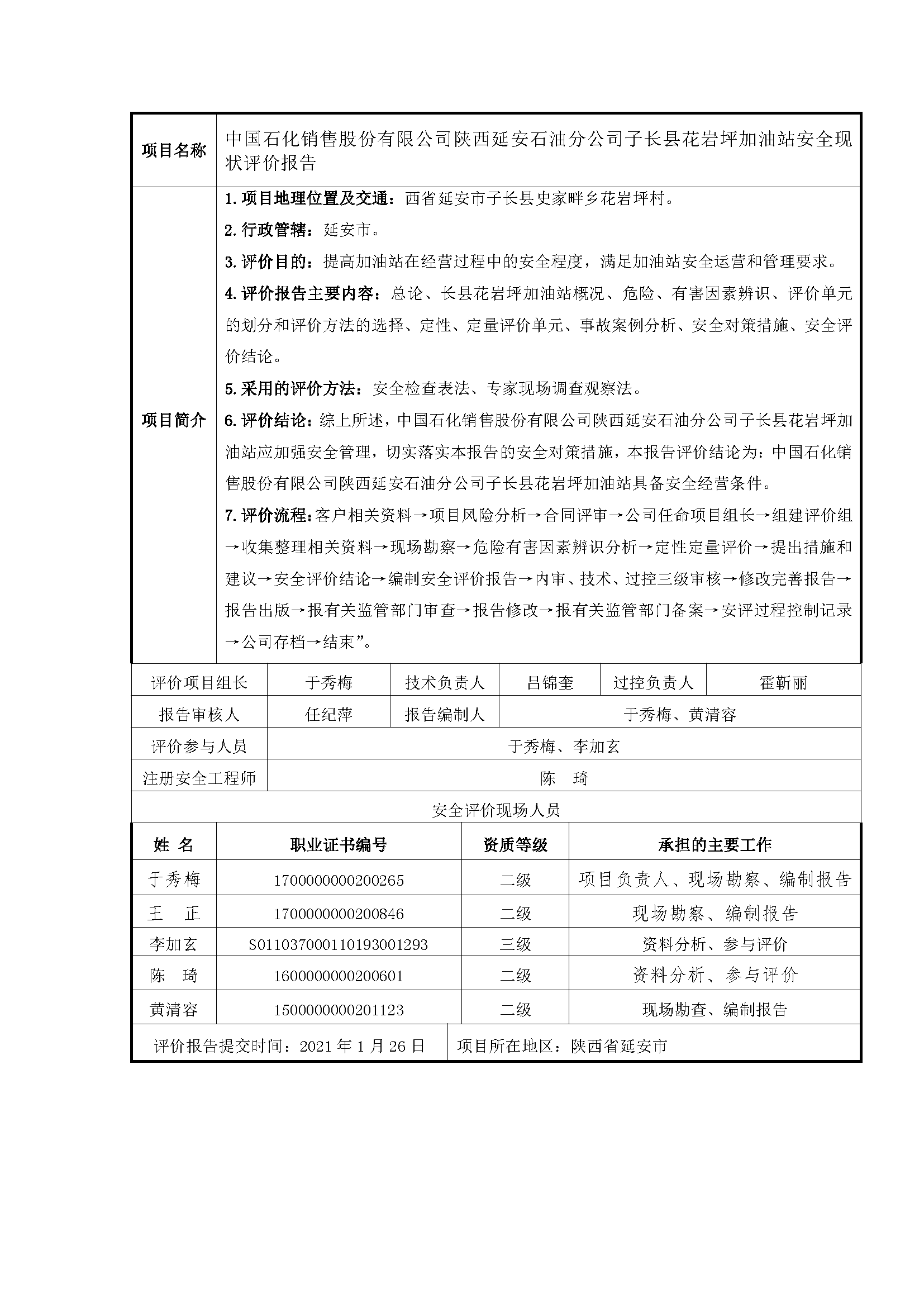 117 2021年1月  中國石化銷售股份有限公司陜西延安石油分公司子長縣花巖坪加油站安全現(xiàn)狀評(píng)價(jià)報(bào)告.png